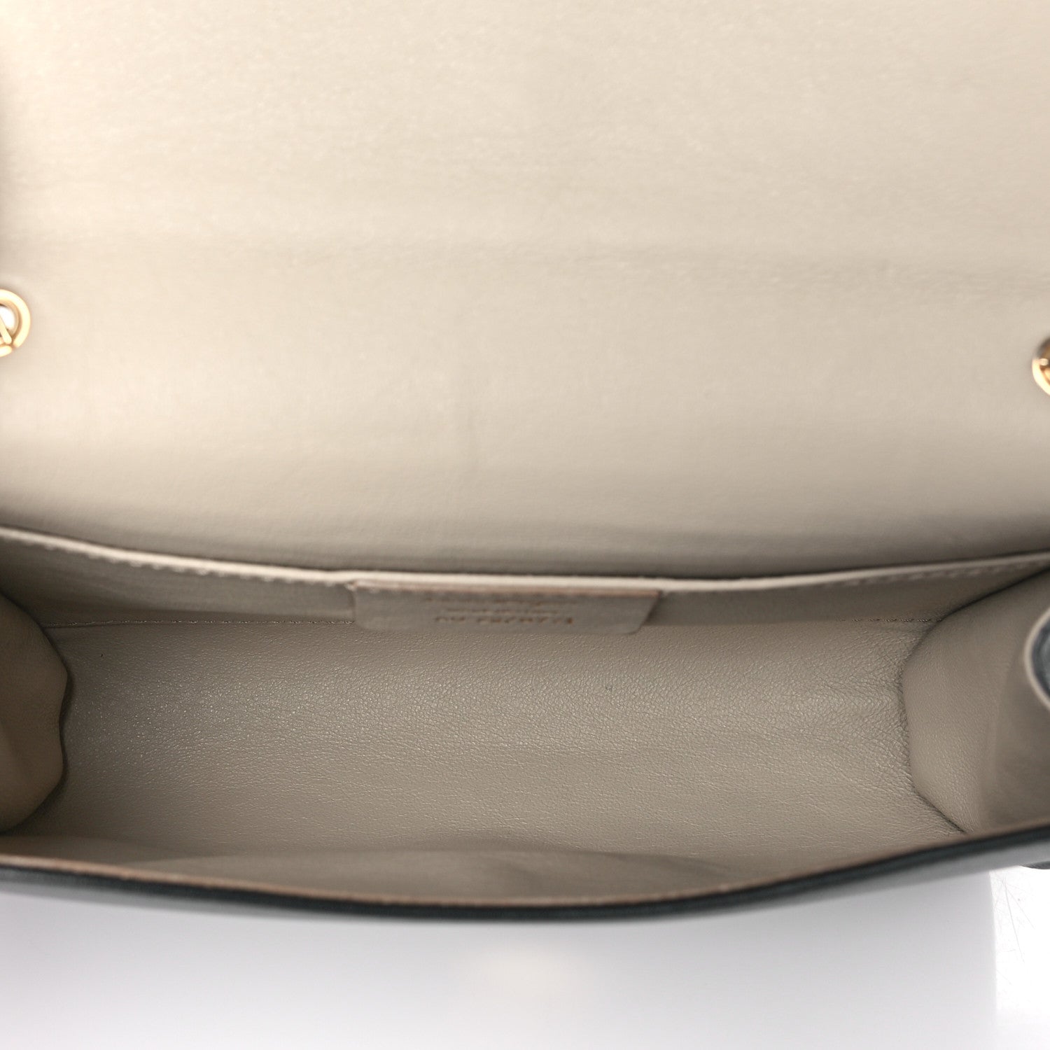Salvatore Ferragamo Calfskin Gancini Chain Flap Bag Black 5 of 11