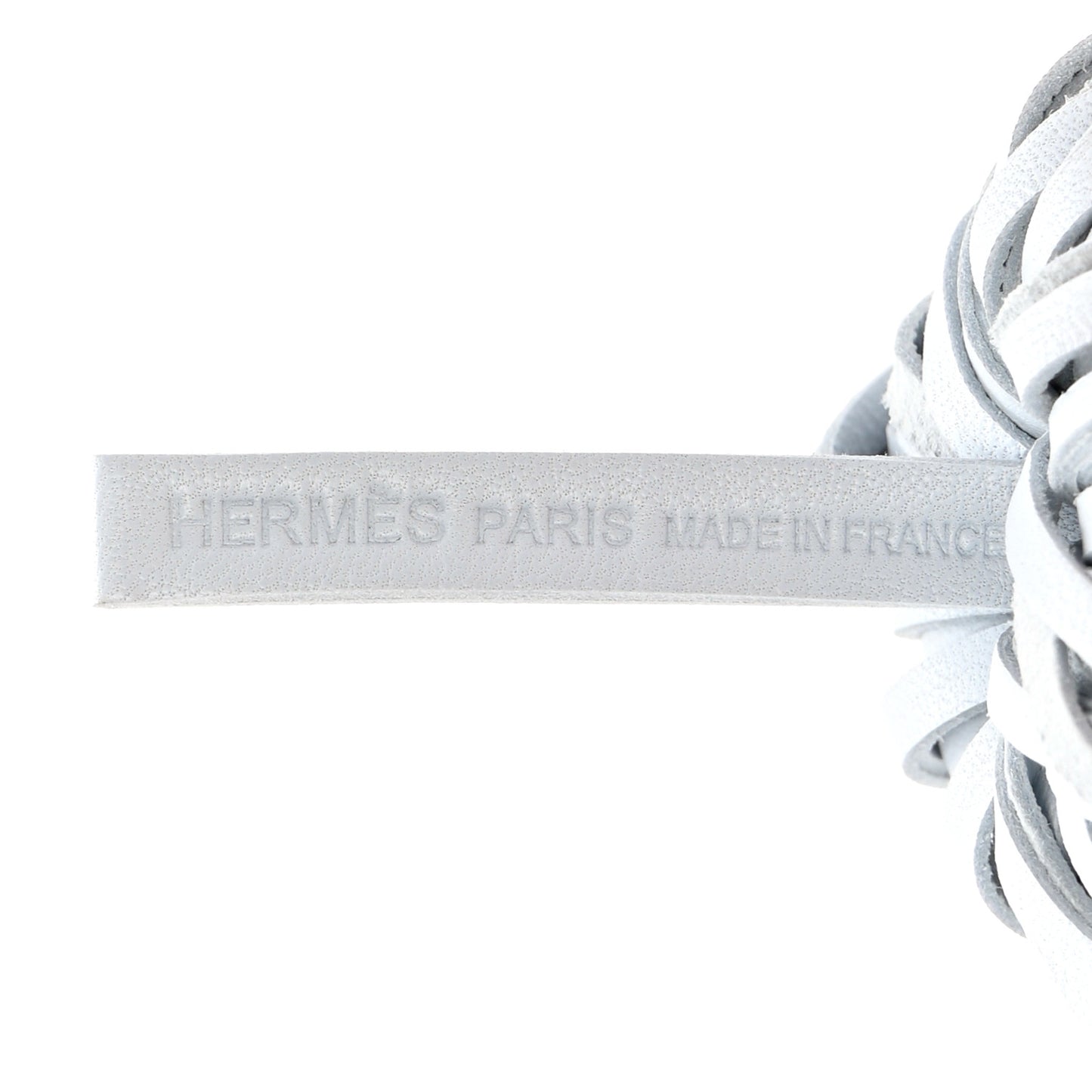 Lambskin Carmen Tassel Key Holder Bleu Arctic