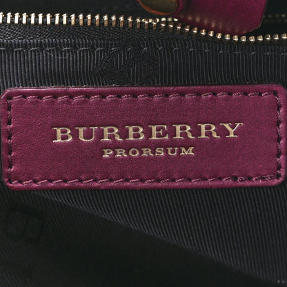 Burberry Calfskin Velvet Large Milverton Satchel Elderberry 6 of 11