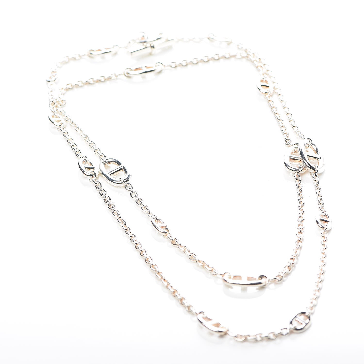 Hermes Sterling Silver Farandole Necklace 120 5 of 7