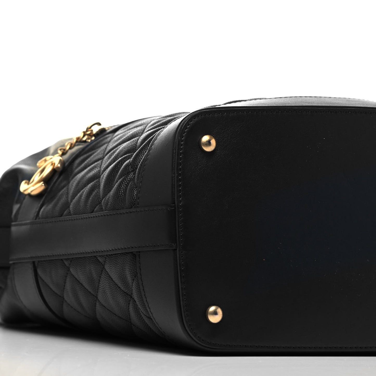 Caviar Lambskin Quilted Casual Style Hobo Black