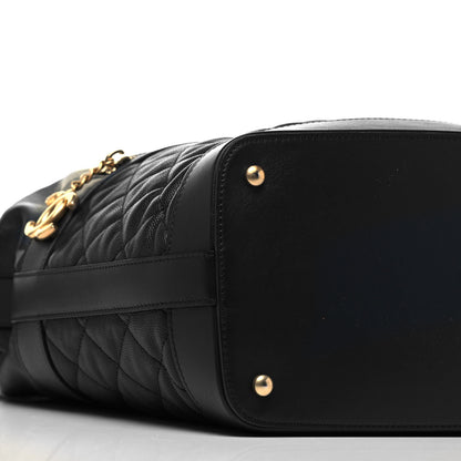 Chanel Caviar Lambskin Quilted Casual Style Hobo Black 4 of 8
