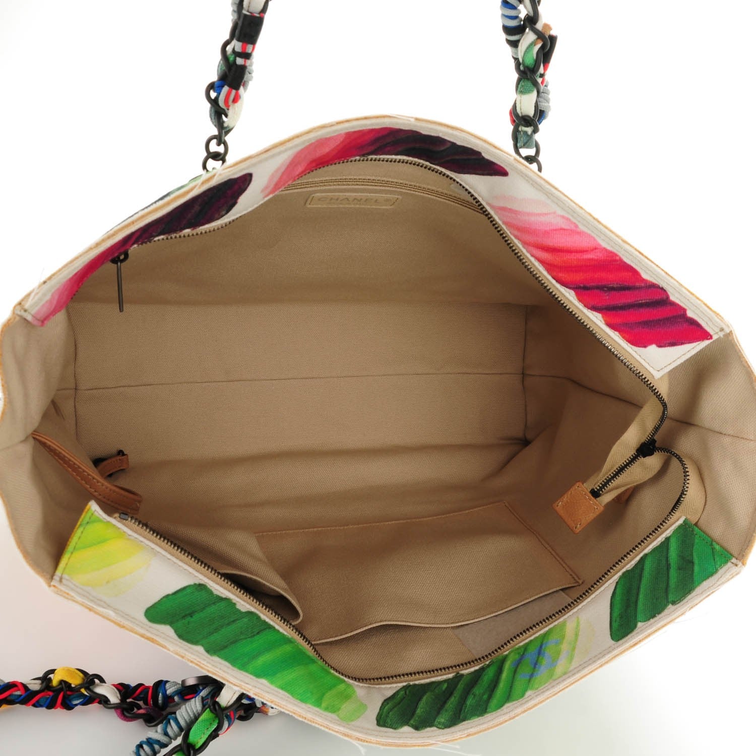 Chanel Canvas Colorama Large Zip Shopping Tote Multicolor 5 of 7