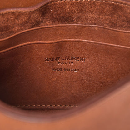 Saint Laurent Calfskin Whipstitch Toy Charlotte Messenger Bag Cognac 7 of 10