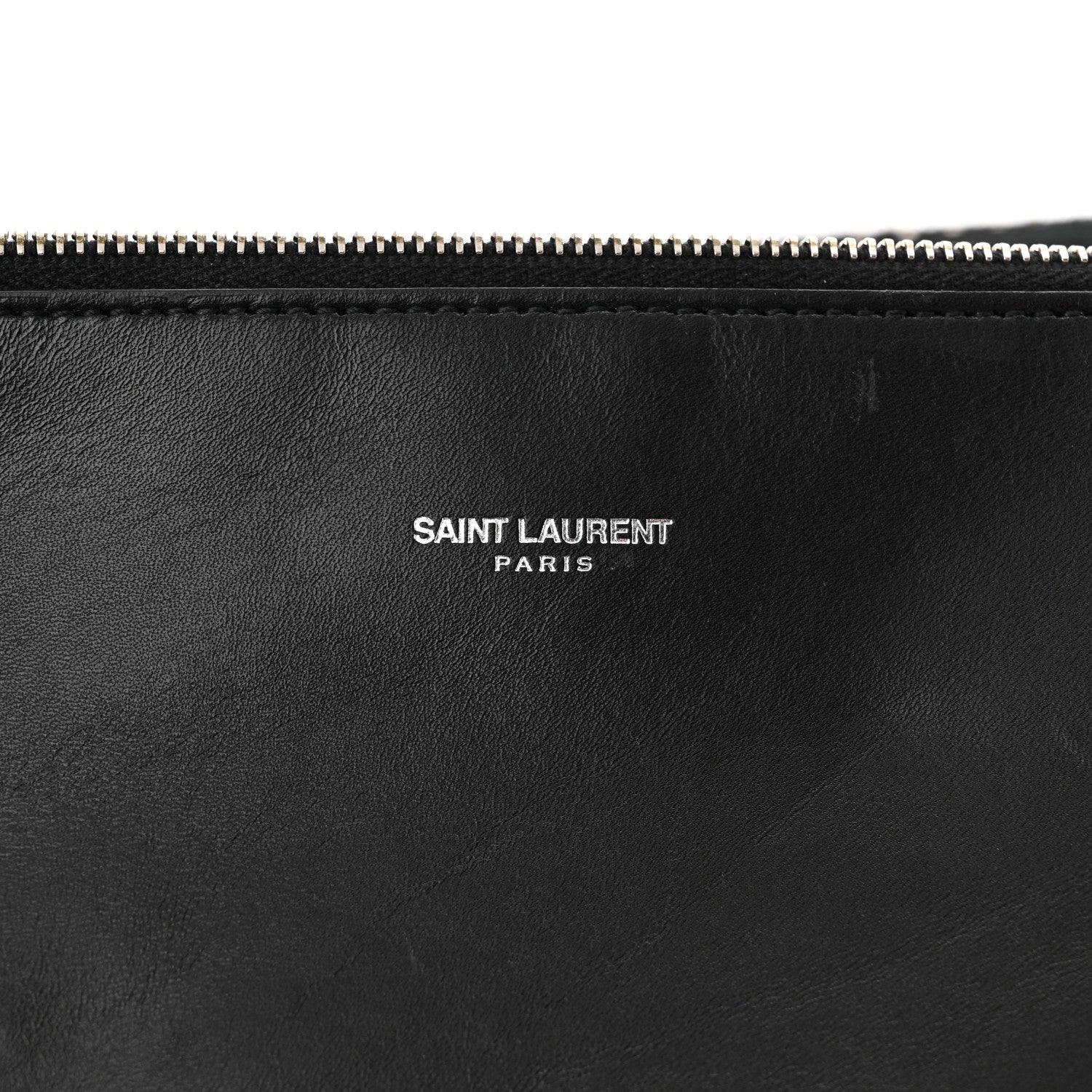 Saint Laurent Calfskin Suede Studded Reversible East West Shopping Tote Black 7 of 12
