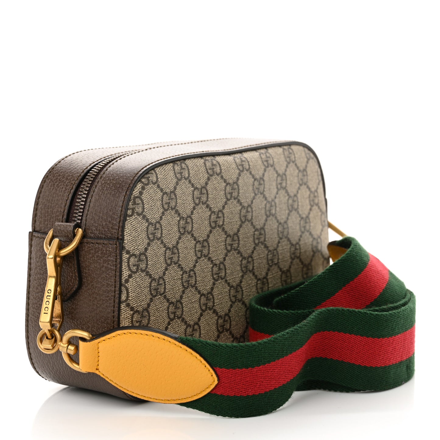 GG Supreme Monogram Web Neo Vintage Shoulder Bag Beige New Acero Crop