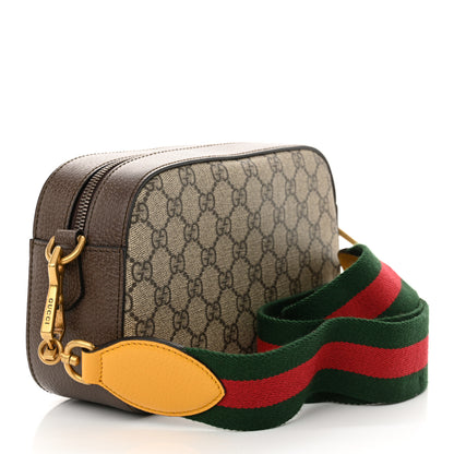 Gucci GG Supreme Monogram Web Neo Vintage Shoulder Bag Beige New Acero Crop 3 of 12