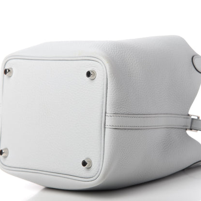 Hermes Taurillon Clemence Picotin Lock 18 PM Bleu Brume 7 of 12