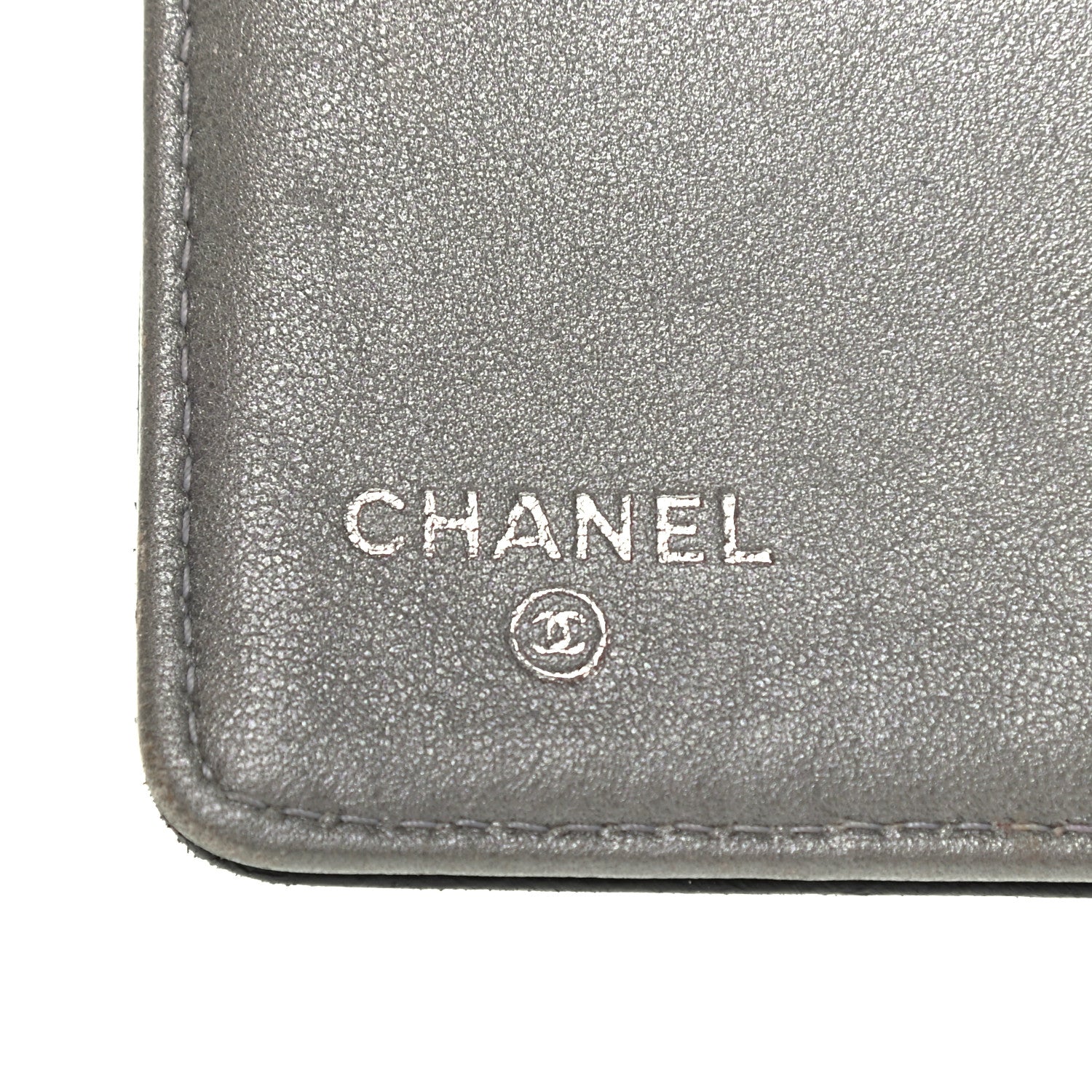 Chanel Lambskin Camellia Embossed Yen Wallet Black 11 of 16