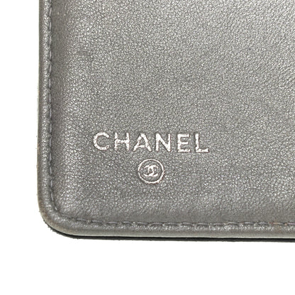 Chanel Lambskin Camellia Embossed Yen Wallet Black 11 of 16