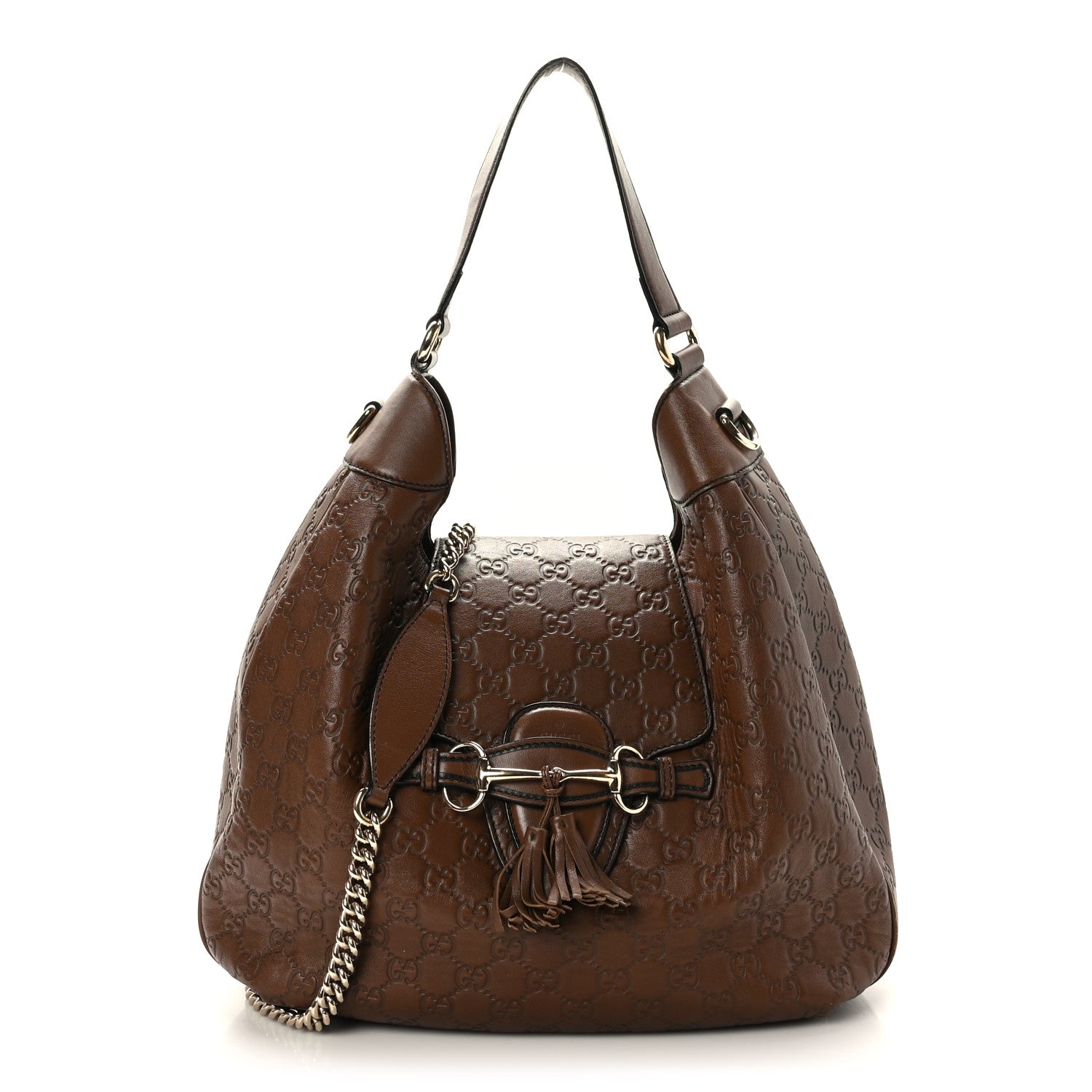 Gucci Guccissima Medium Emily Hobo Brown 1 of 12