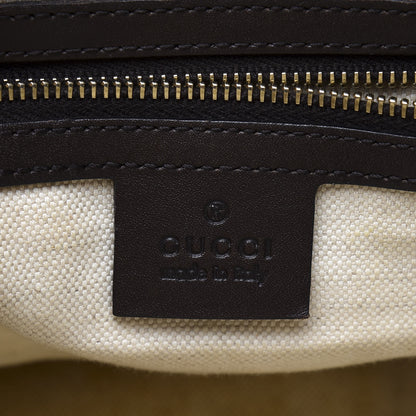 Gucci Monogram Vintage Web Medium Boston Dark Brown 6 of 12