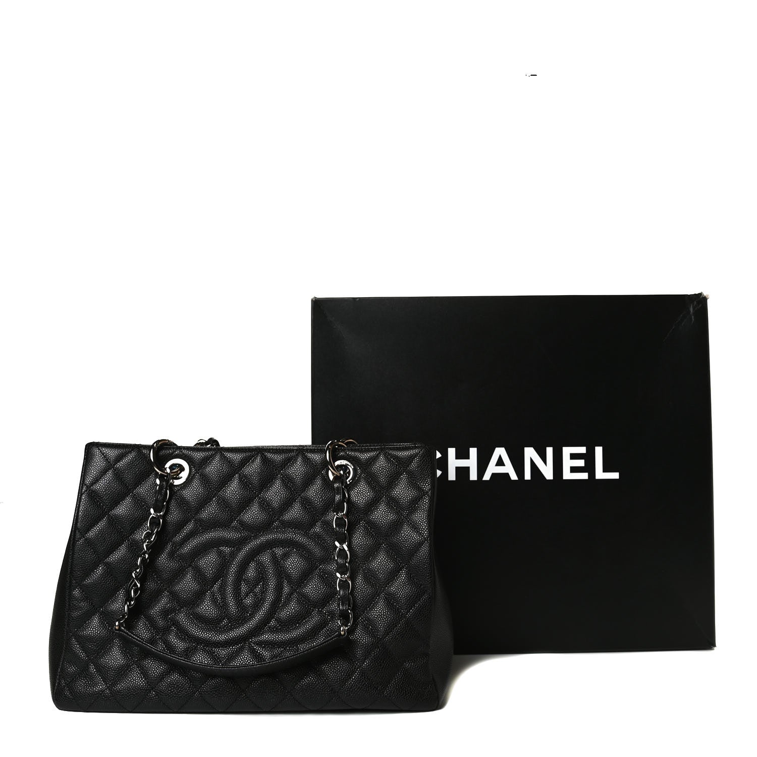 Chanel Caviar Quilted Grand Shopping Tote GST Black 14 of 14
