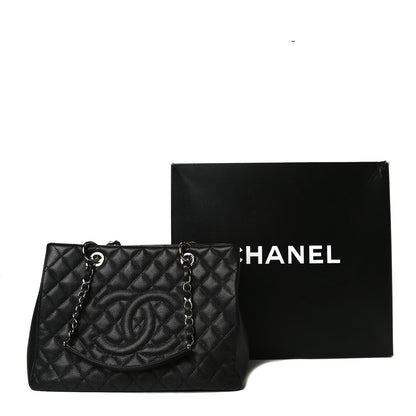 Chanel Caviar Quilted Grand Shopping Tote GST Black 14 of 14