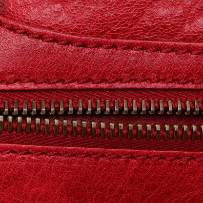 Balenciaga Agneau Classic Hardware Weekender Rouge Coquelicot 14 of 15