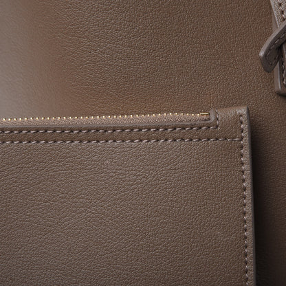 Saint Laurent Calfskin Large Shopping Tote Taupe 12 of 14