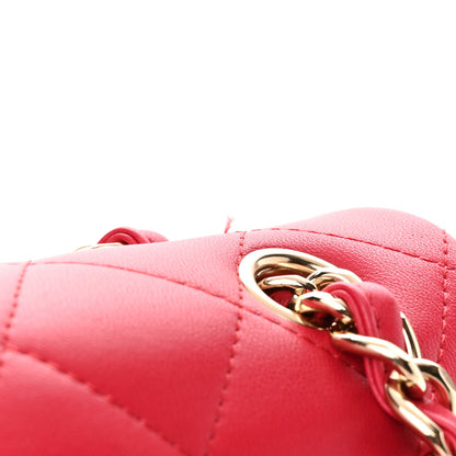 Chanel Lambskin Quilted Jumbo Double Flap Red 10 of 11