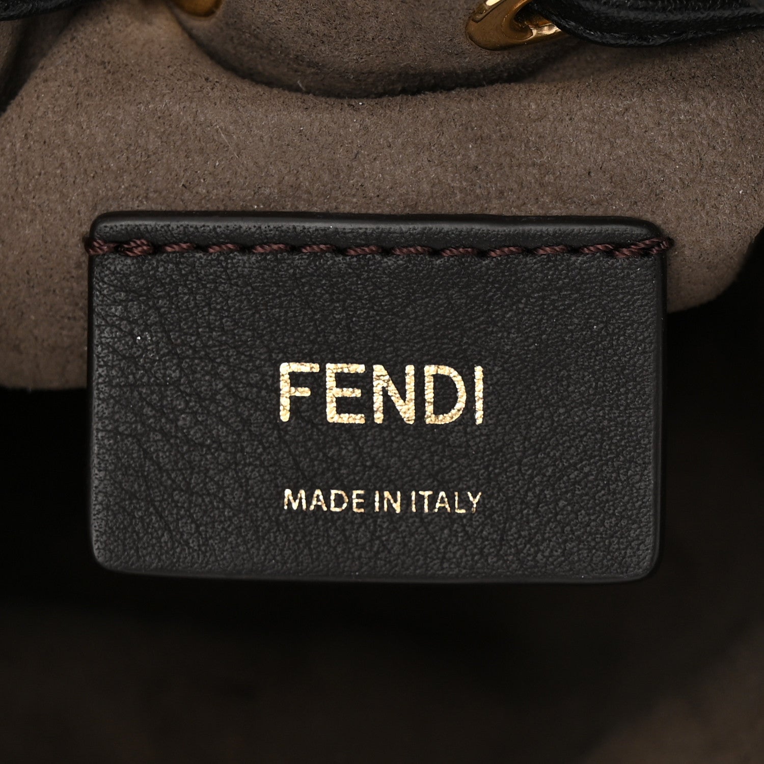 Fendi Vitello Liberty F is Fendi FF 1974 Embossed Mini Mon Tresor Bucket Bag Black 7 of 12