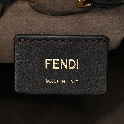 Fendi Vitello Liberty F is Fendi FF 1974 Embossed Mini Mon Tresor Bucket Bag Black 7 of 12