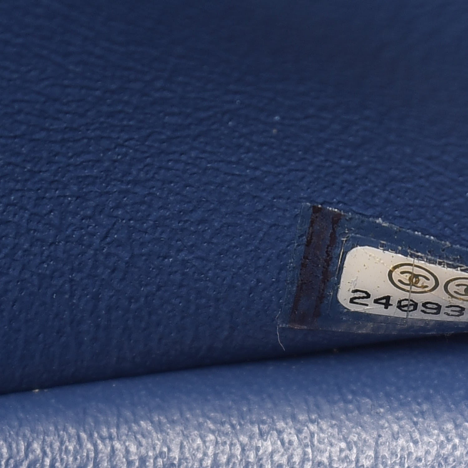 Chanel Caviar Chevron Quilted Jumbo Double Flap Blue 10 of 12