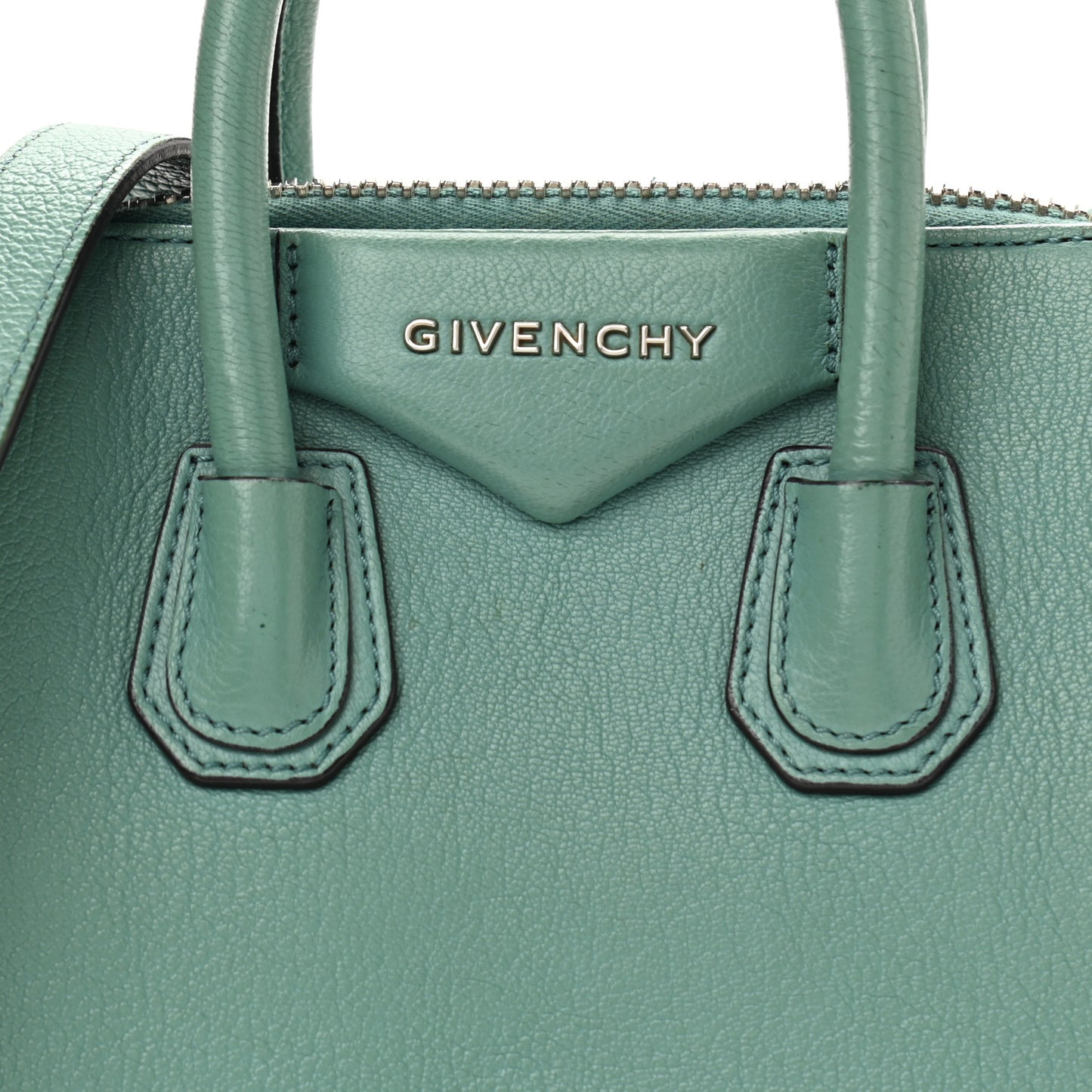Sugar Goatskin Mini Antigona Aqua