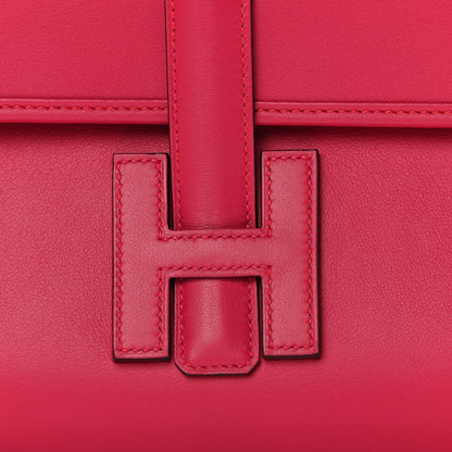 Hermes Swift Jige Elan 29 Clutch Framboise Rouge Sellier 8 of 11
