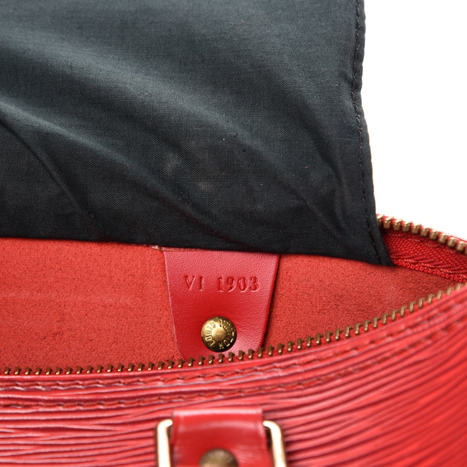 Louis Vuitton Epi Speedy 25 Castillan Red 15 of 16