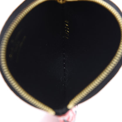 Louis Vuitton Monogram Giant Crafty Round Coin Purse Creme Rouge 4 of 7