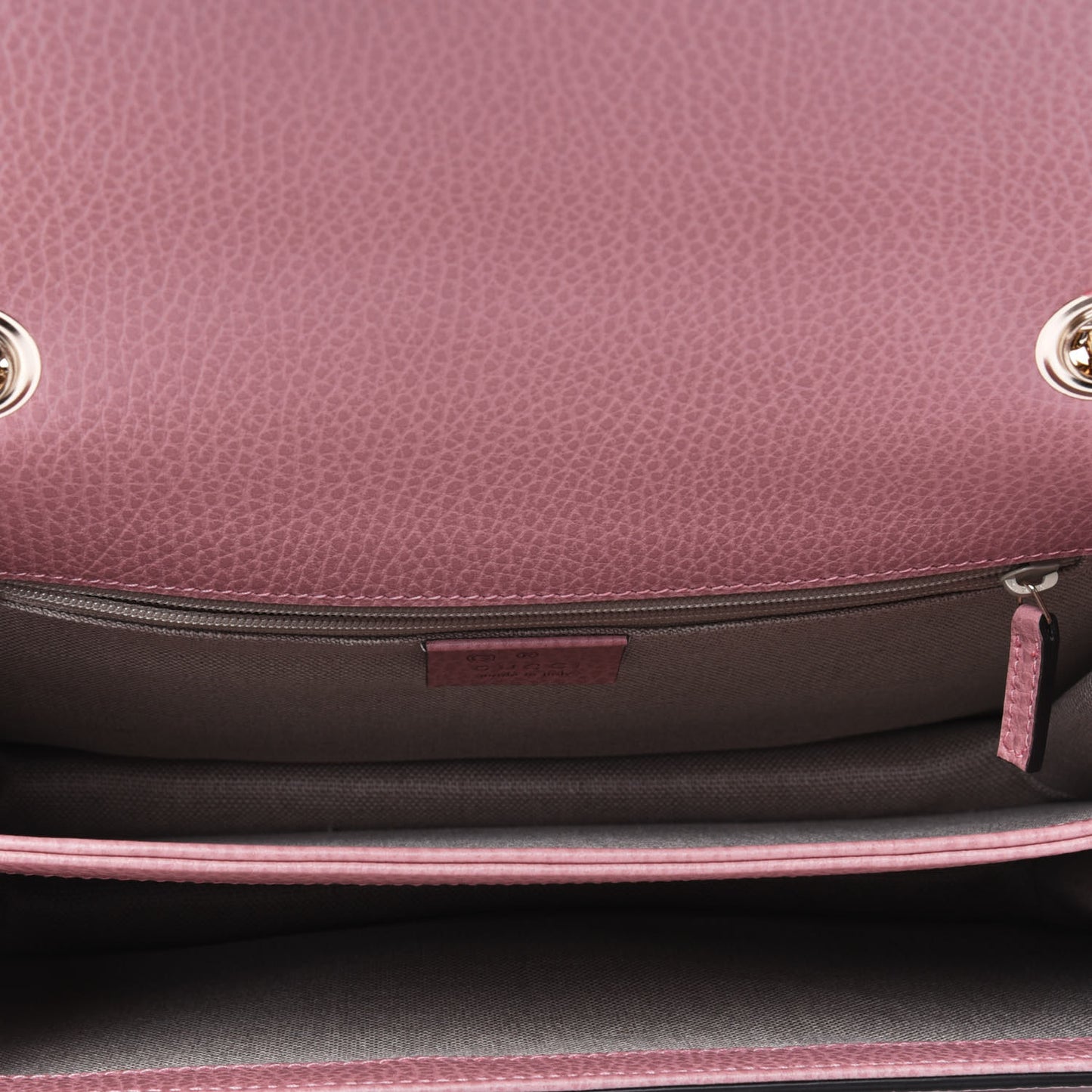 Dollar Calfskin Interlocking G Shoulder Bag Soft Pink