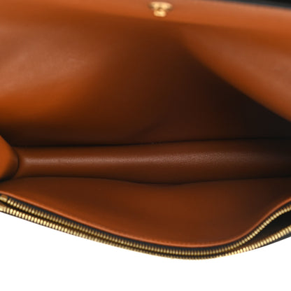 Celine Triomphe Canvas Lambskin Wallet On Strap Tan 5 of 12