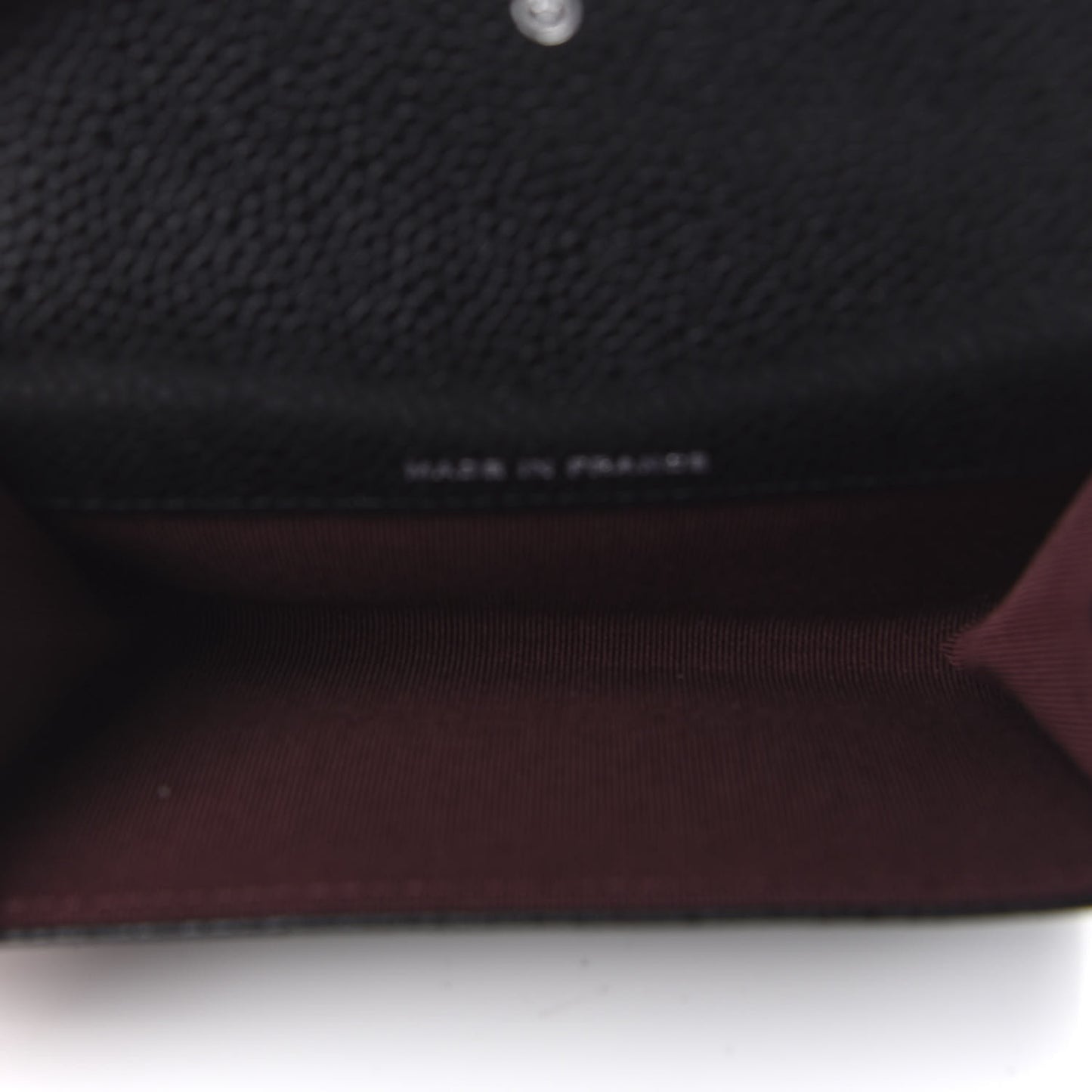 Caviar Quilted Flap Card Holder Wallet Black