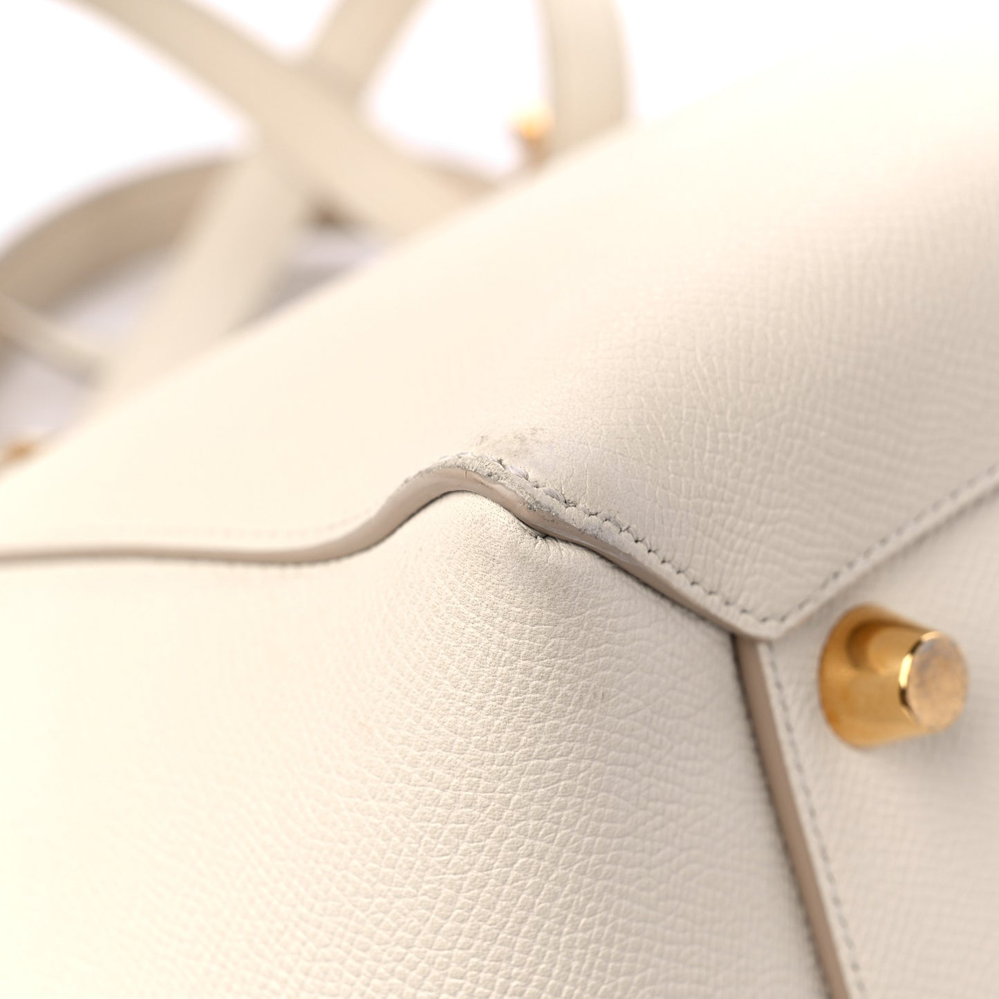 Grained Calfskin Mini Belt Bag Linen