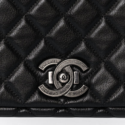 Chanel Goatskin Quilted Large City Rock Flap Black 7 of 11