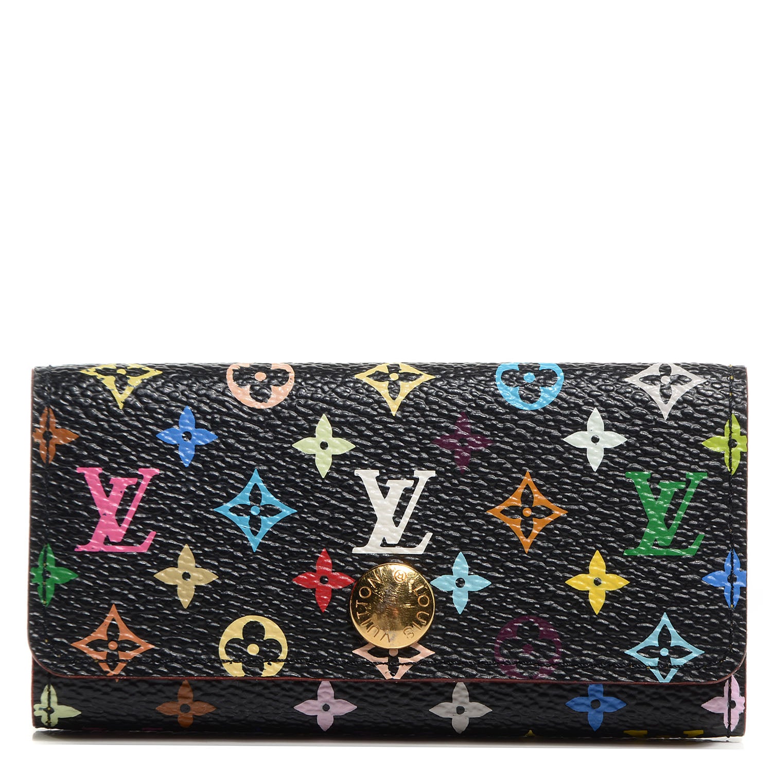 Louis Vuitton Monogram Multicolor Multicles 4 Key Holder Black 1 of 7