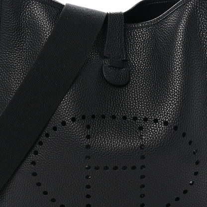 Hermes Taurillon Clemence Evelyne GM Black 8 of 10