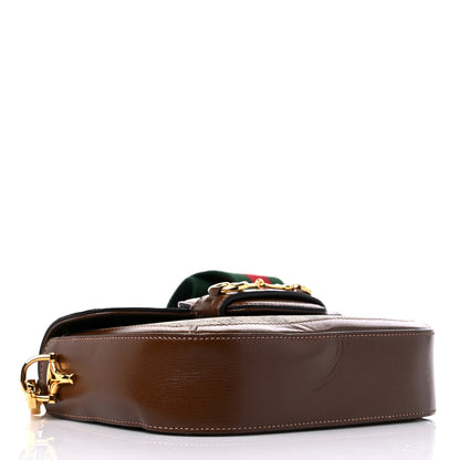 Gucci GG Supreme Monogram Web Mini Horsebit 1955 Shoulder Bag Beige Brown Sugar 4 of 11