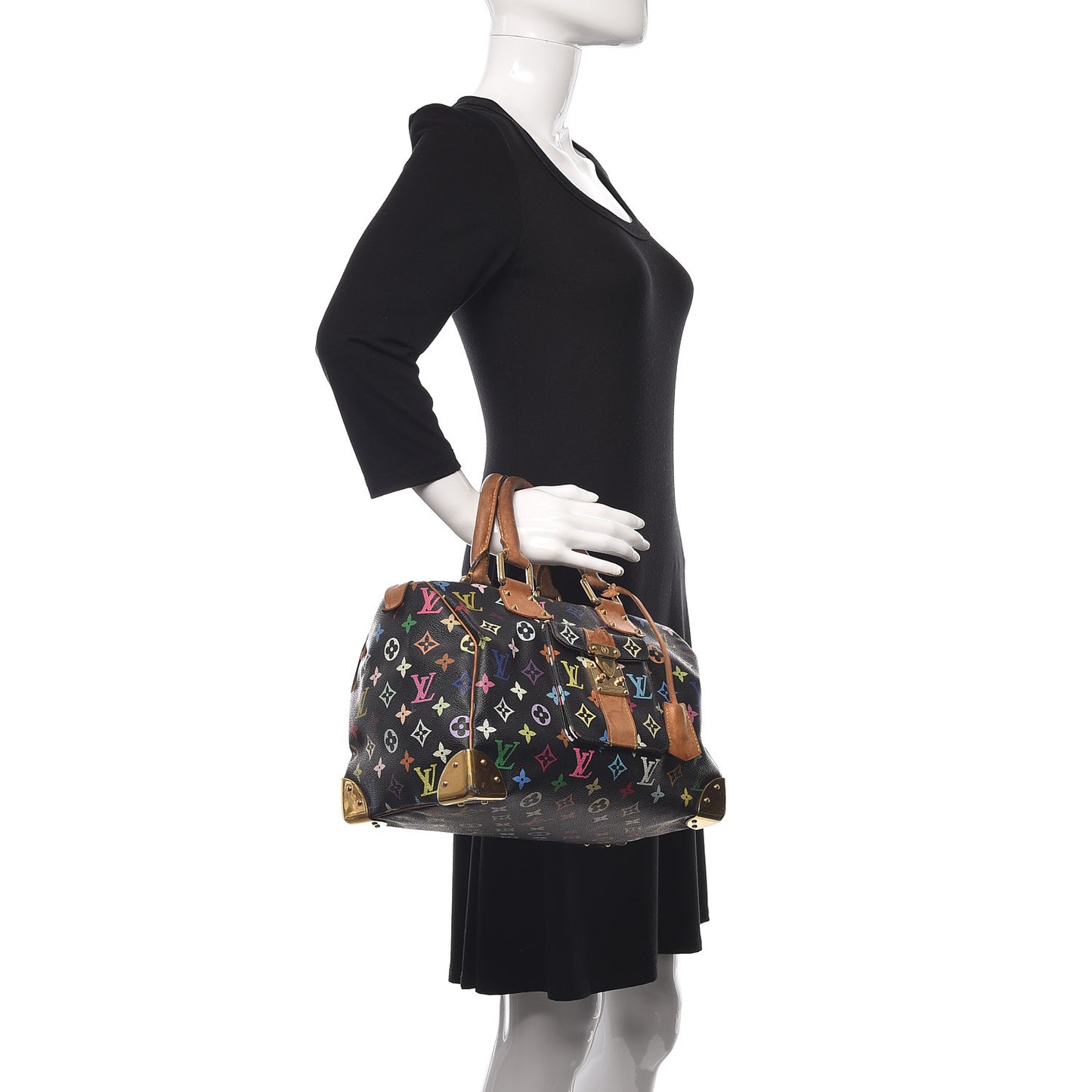 Monogram Multicolor Speedy 30 Black