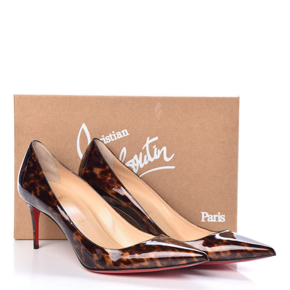 Louis Vuitton CHRISTIAN LOUBOUTIN Patent Tartaruga Decollete 554 70 Pumps 40.5 Testa Di Moro 8 of 8