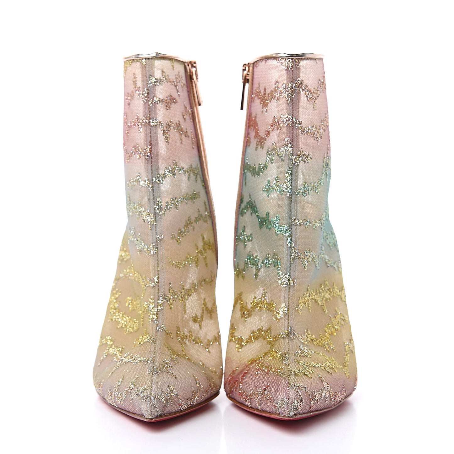 Rete Tulle Nancy Bootie 100 Ankle Boots 39.5 Multicolor Blush