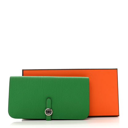 Hermes Togo Dogon Recto Verso Wallet Bambou 8 of 8