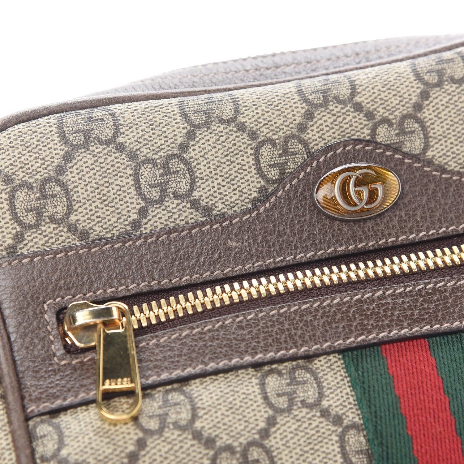 Gucci GG Supreme Monogram Web Small Ophidia Belt Bag 85 34 Dark Brown 11 of 11