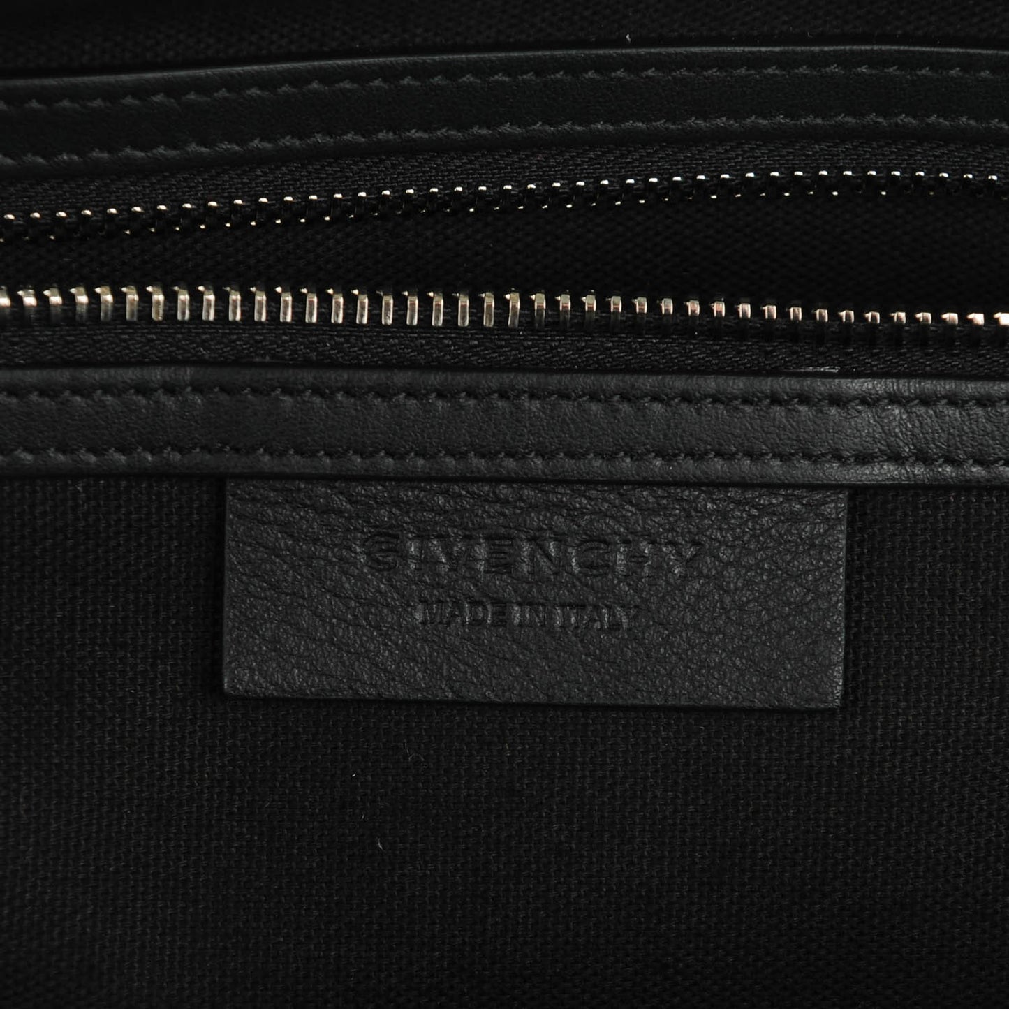 Waxy Grained Calfskin Cross Embellished Medium Nightingale Black
