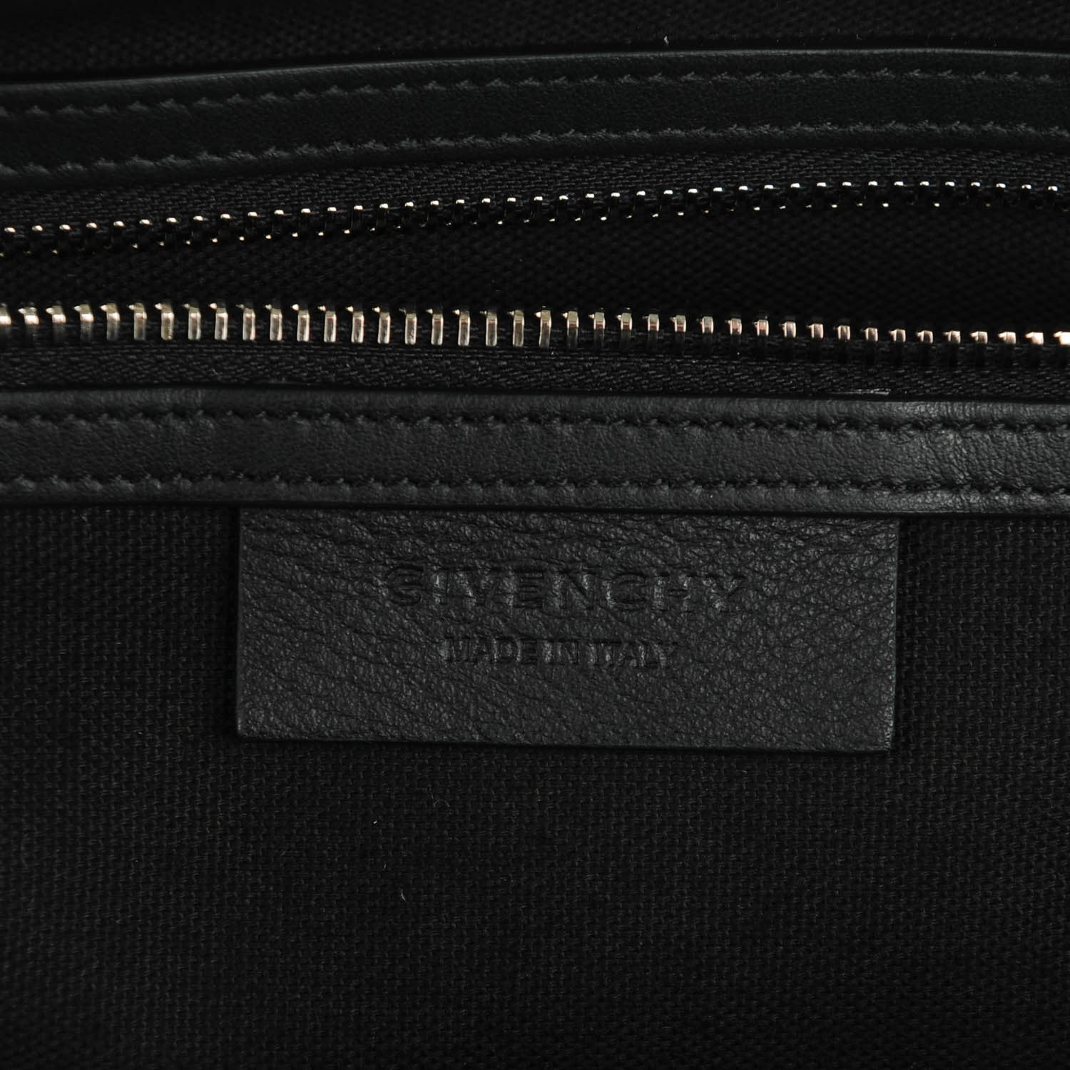 Givenchy Waxy Grained Calfskin Cross Embellished Medium Nightingale Black 6 of 7