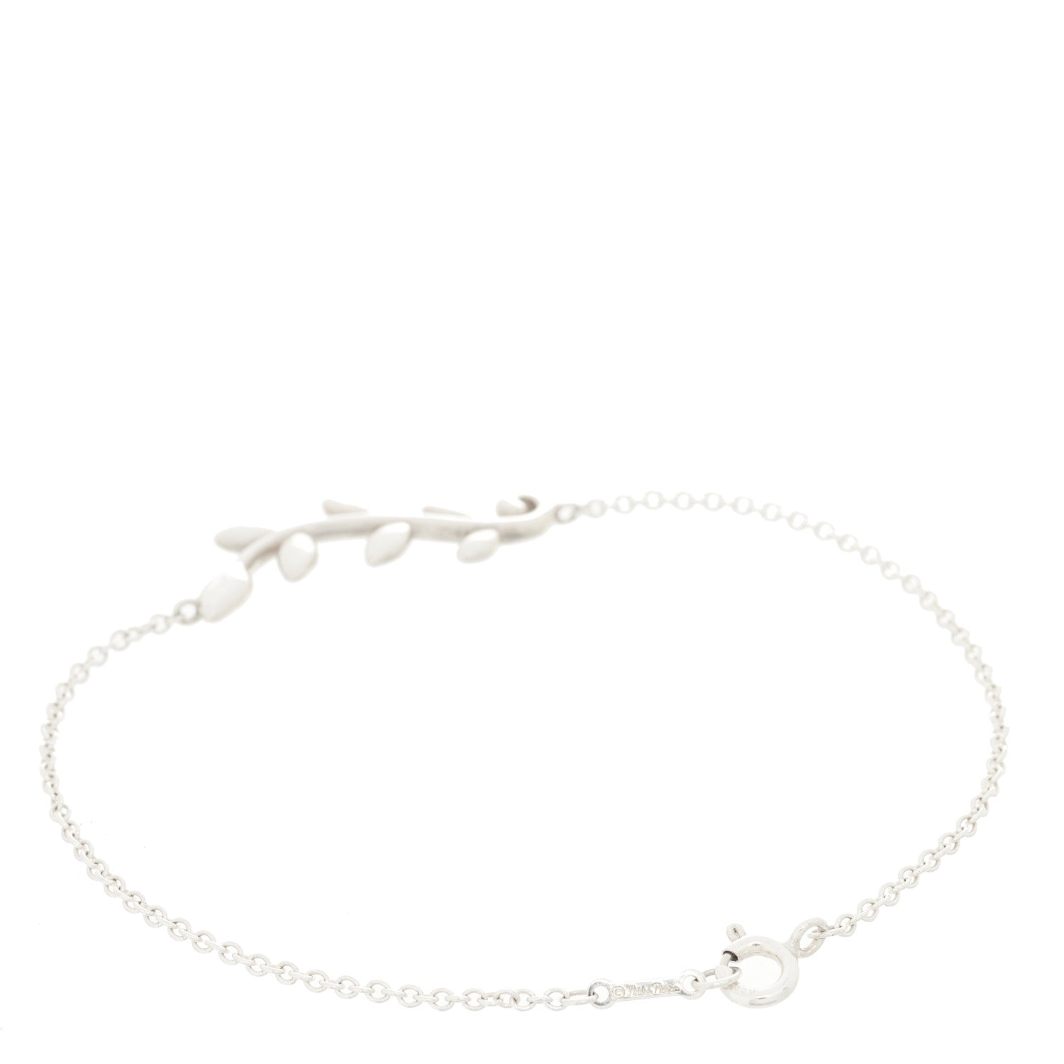 Tiffany Sterling Silver Paloma Picasso Olive Leaf Vine Bracelet 2 of 4
