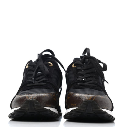 Louis Vuitton Suede Monogram Run Away Sneakers 38 Black 2 of 4