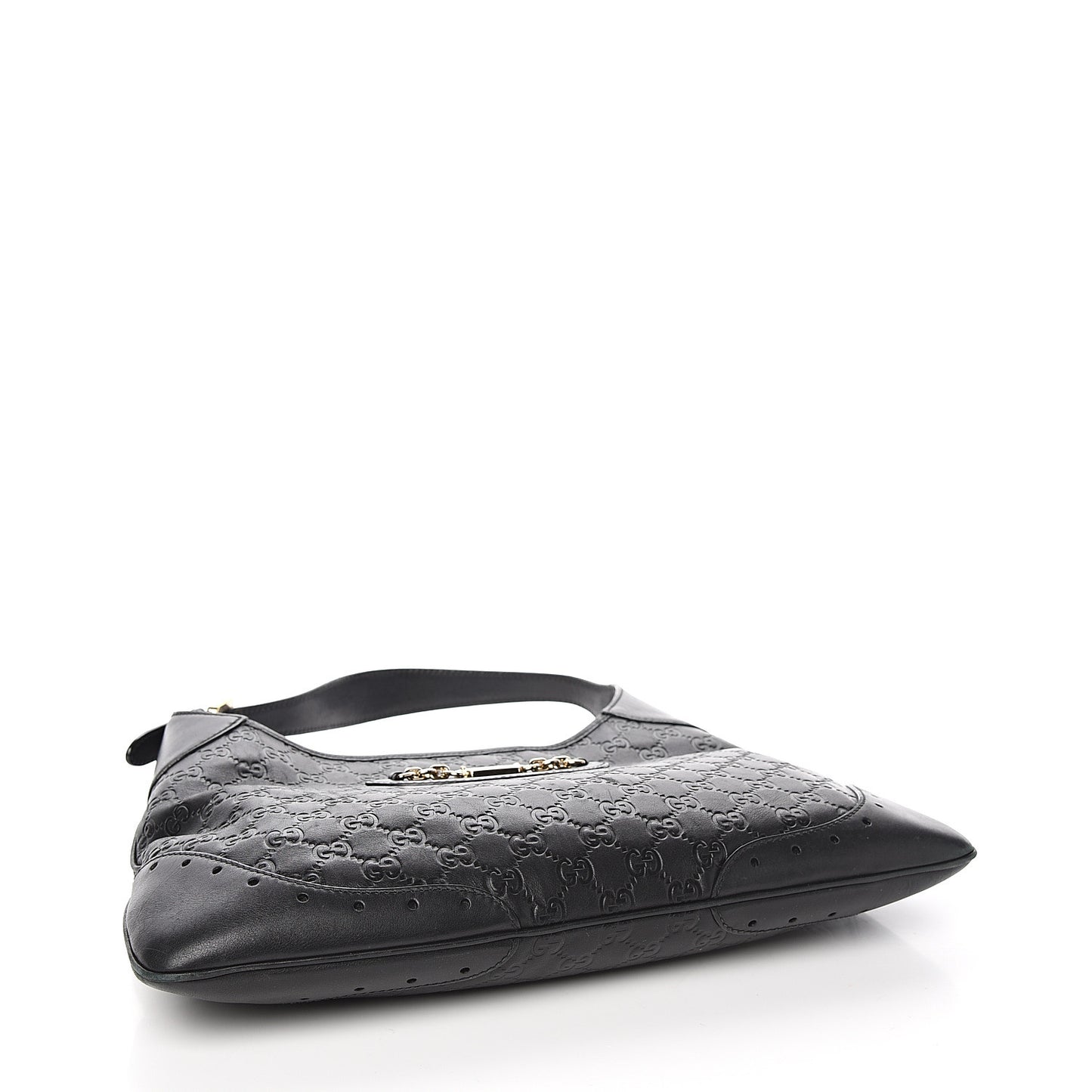 Guccissima Punch Hobo Black