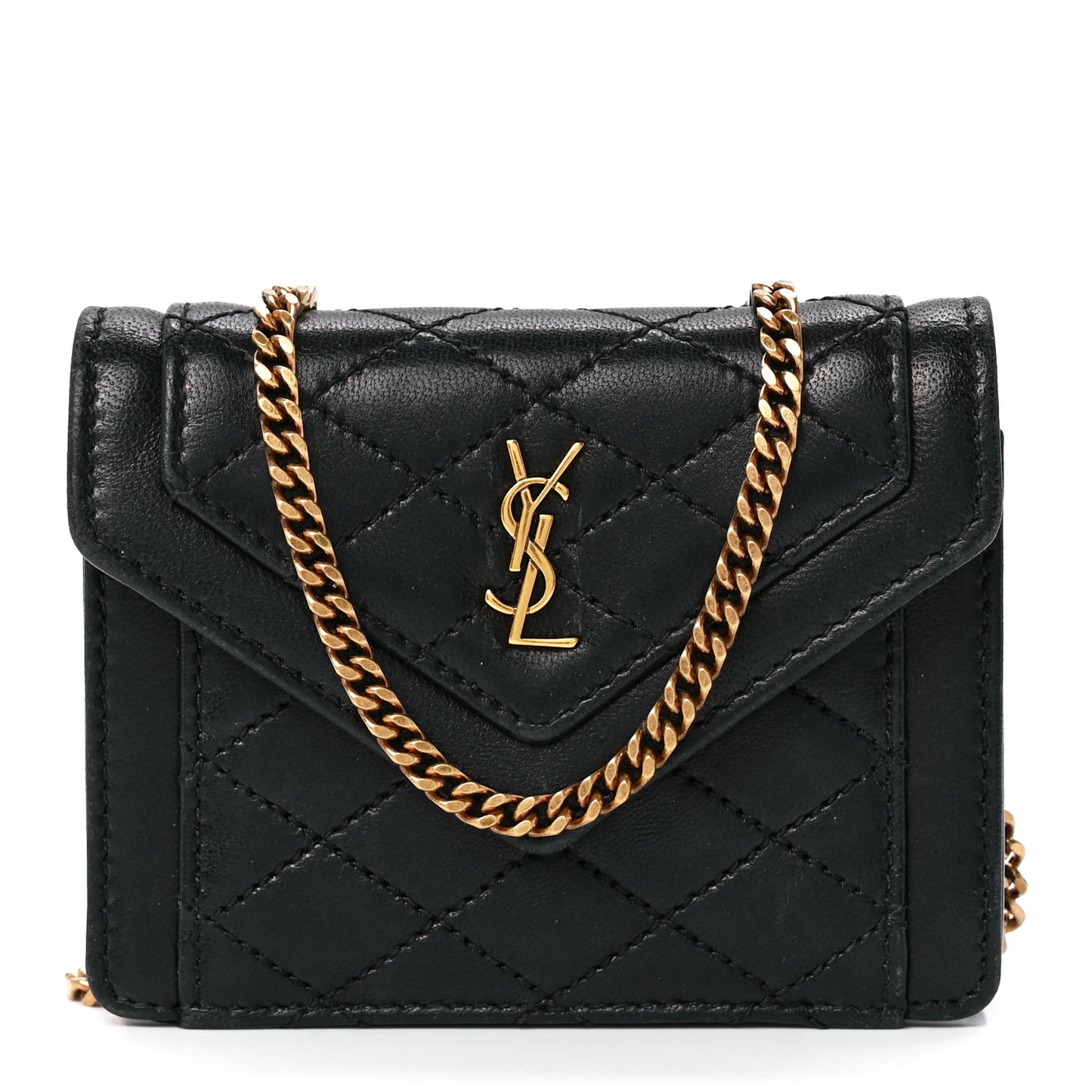 Lambskin Quilted Micro Gaby Bag Black