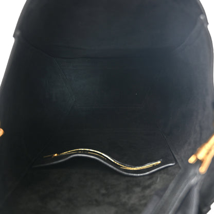 Celine Soft Grained Calfskin Sangle Bucket Bag Black 5 of 10