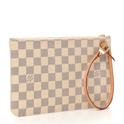 Louis Vuitton Damier Azur Neverfull MM GM Pochette 3 of 6