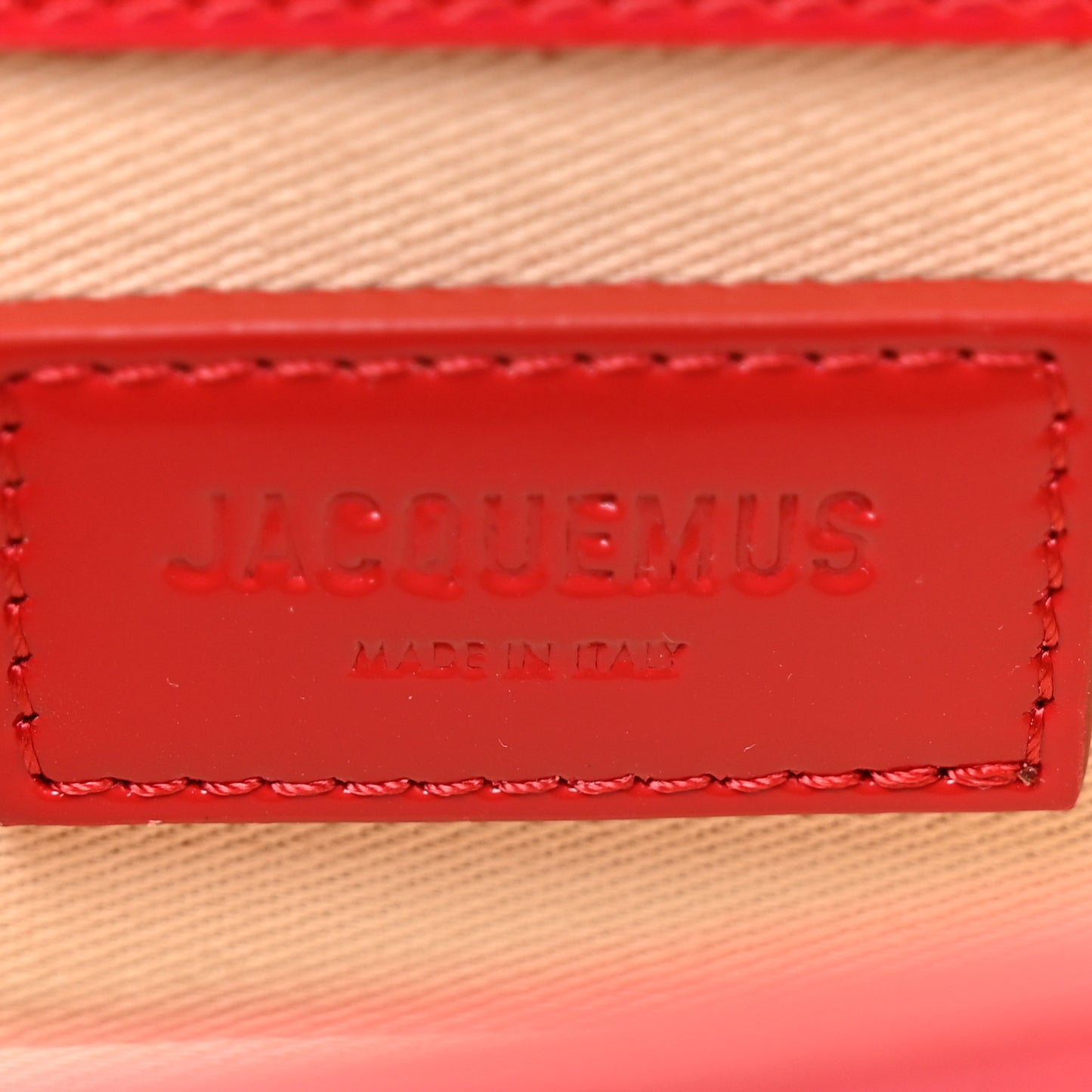 Glazed Calfskin Le Bambino Red